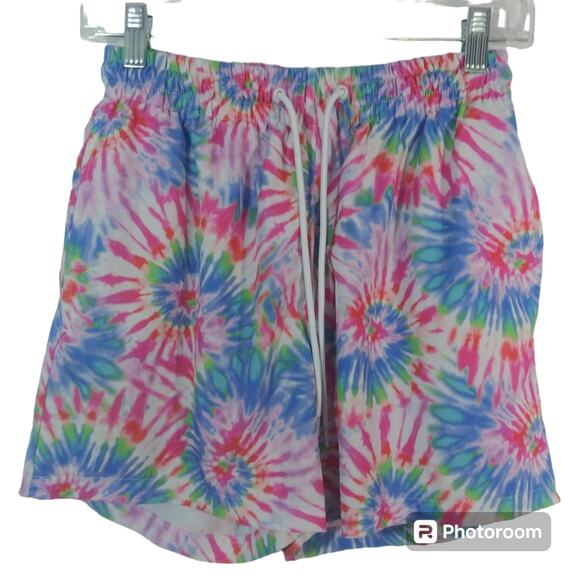 Cabana by Crown & Ivy Sparkler Tie Dye Swim Trunks Size Small - Picture 1 of 7